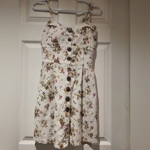 Floral Button-Down Casual Dress